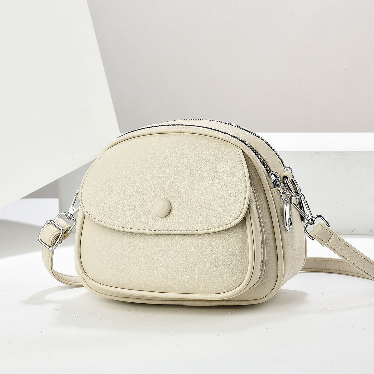 Classic Leather Crossbody Bag