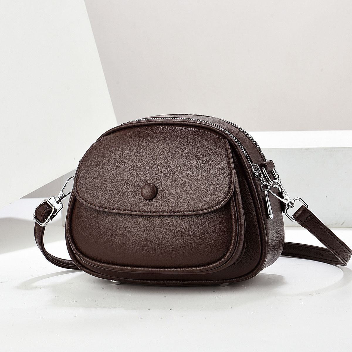 Classic Leather Crossbody Bag