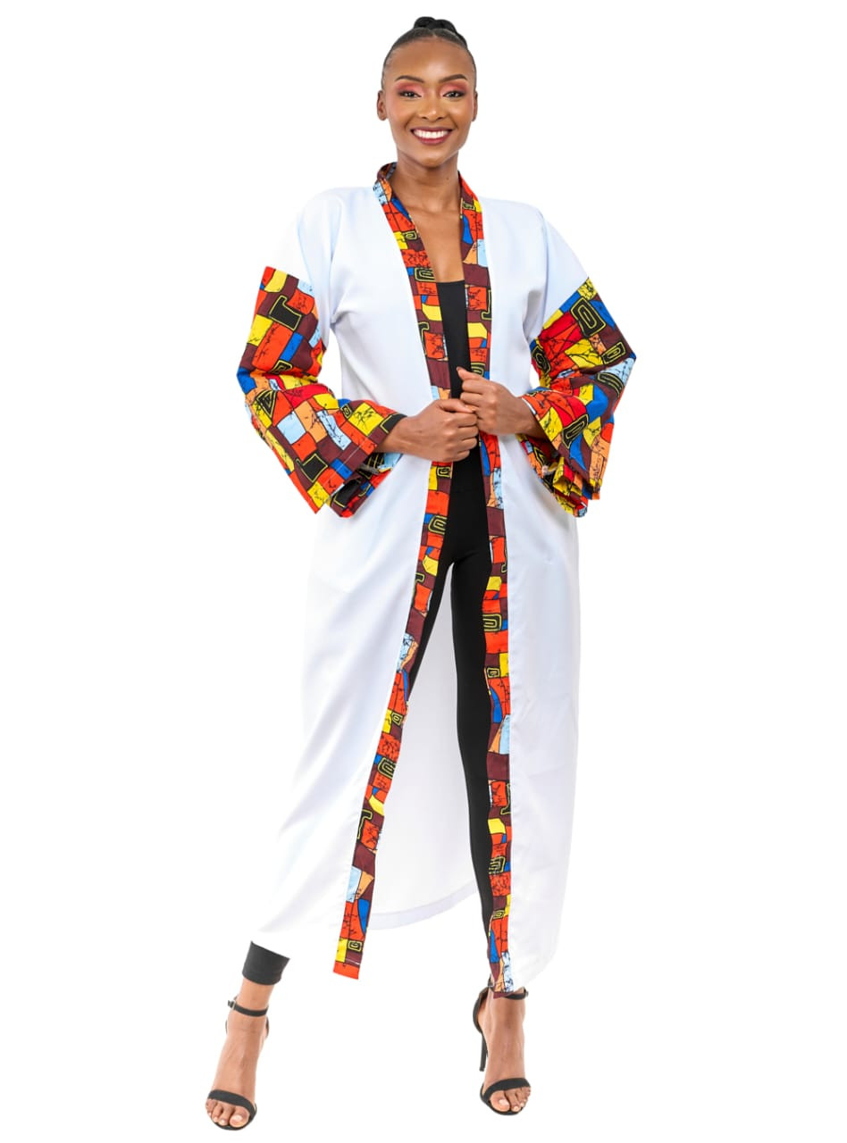 White Long Kimono