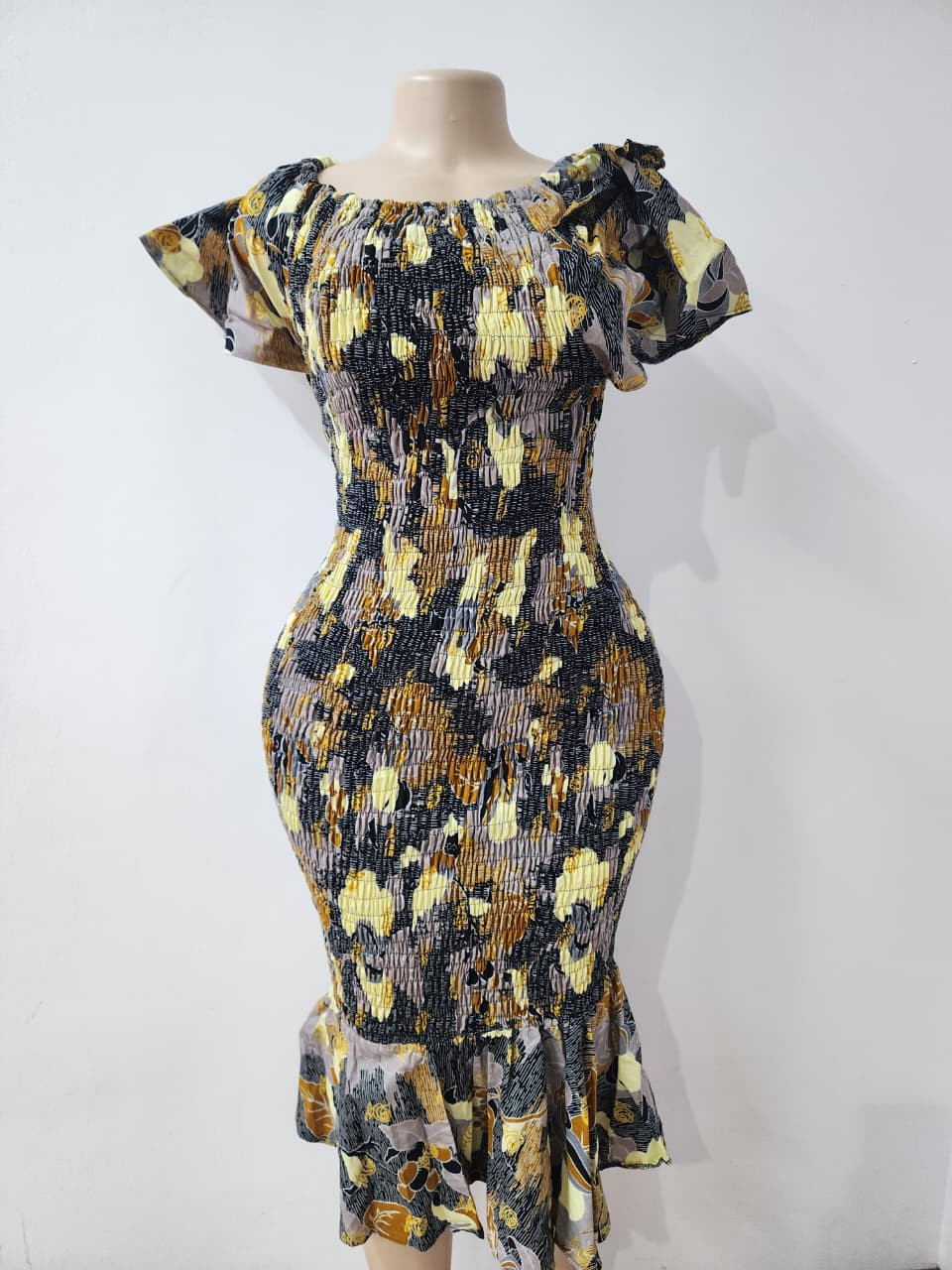 Off Shoulder Spandex Dress