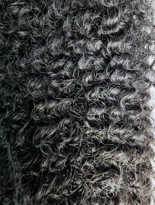 4A Pre-strectched Afro Kinky Human Hair Bulk (100g) Natural Black - One Pack Solution