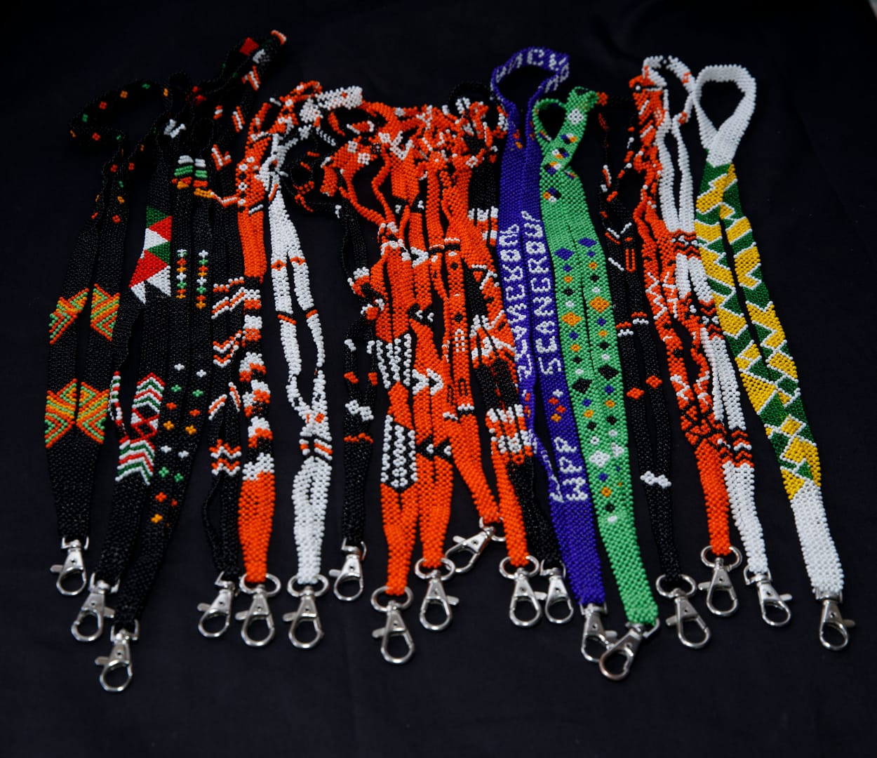 Beaded Lanyard Job Tags