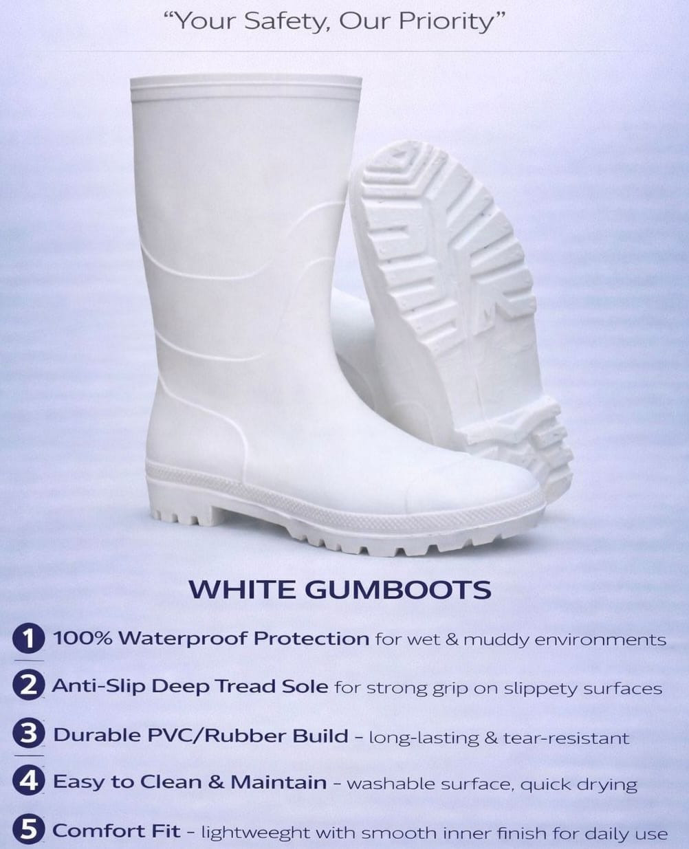 White Gumboots