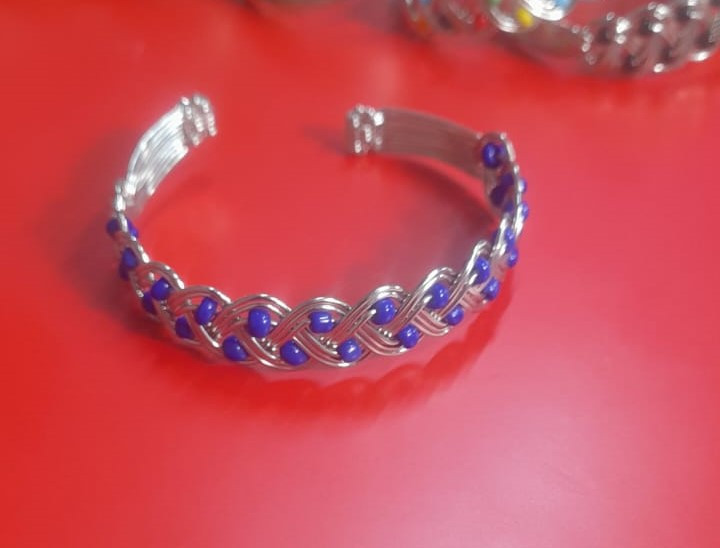 Silver Weaving Bangle