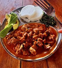 Half goat with ugali