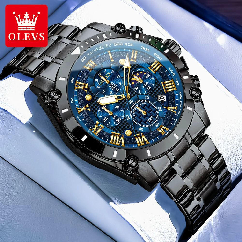 OLEVS Gents 3689 - Black-blue