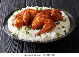 Half chicken with rice