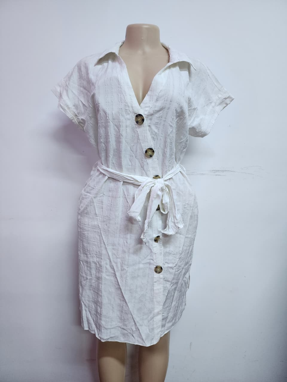 White Frontline Dress