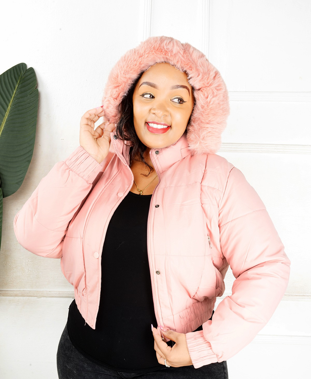 Chic Feather Detail Jacket