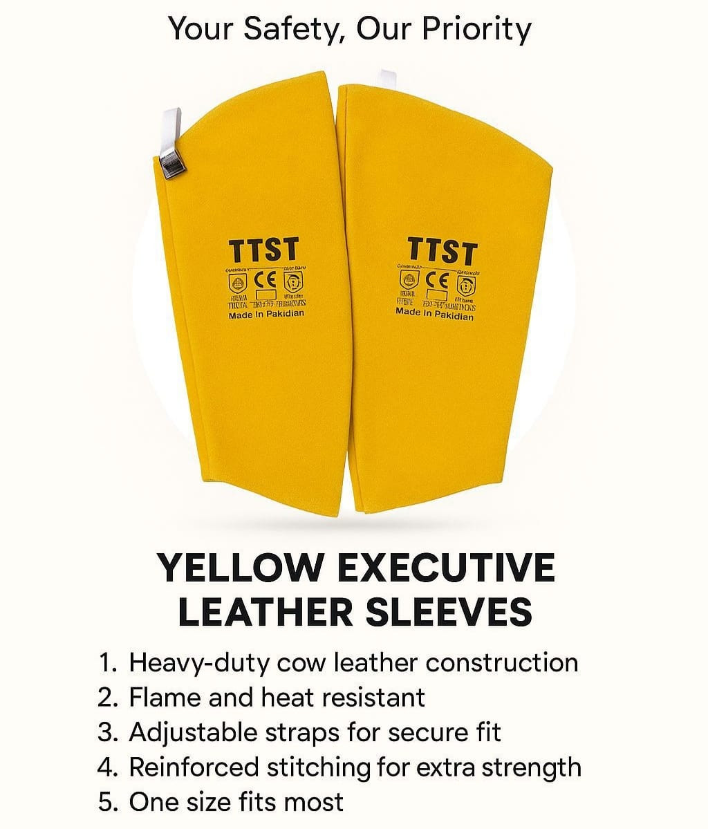 Yellow Executive Leather Sleeves