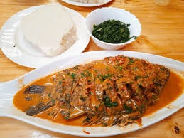 Medium Fish with Ugali