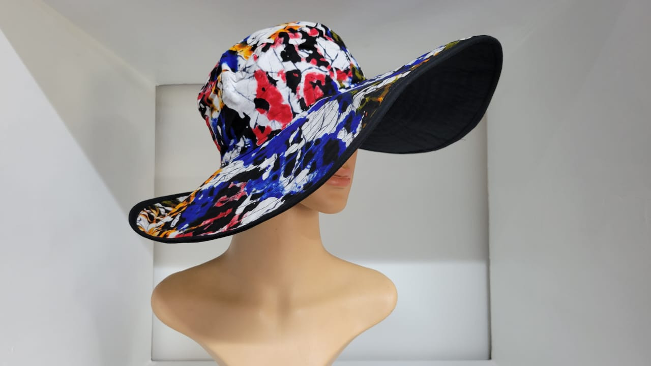 Ankara Hat with Colorful Detail
