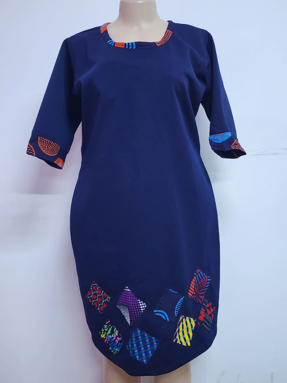 Ankara Patched Dress