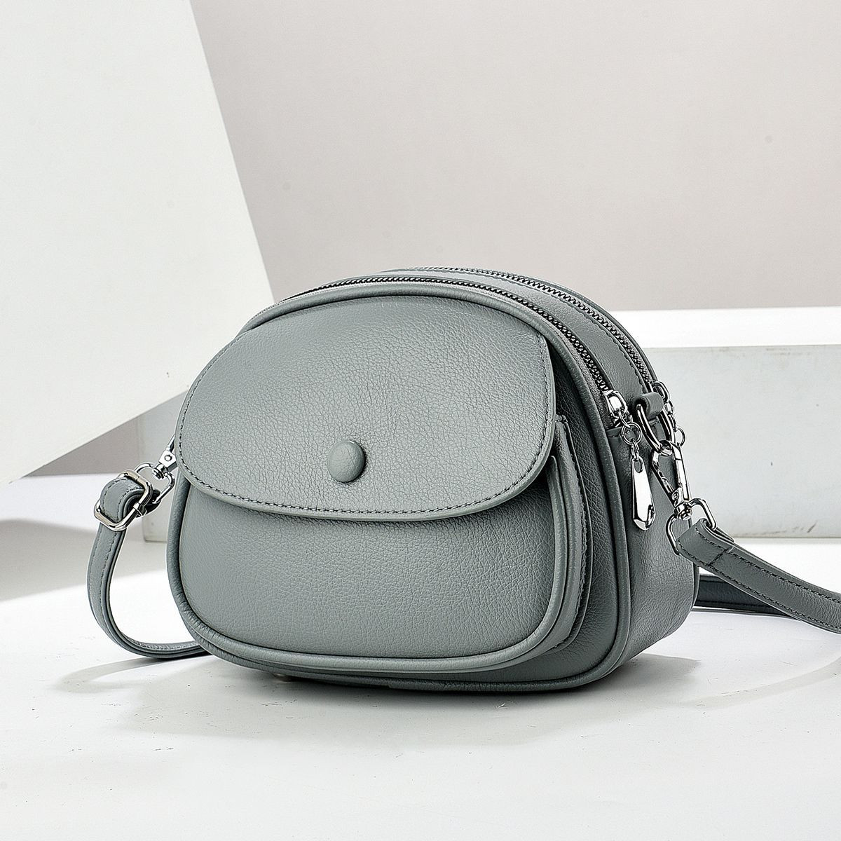 Classic Leather Crossbody Bag