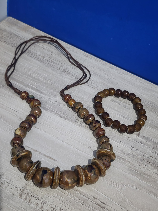 Matching Neck Piece and Bracelet