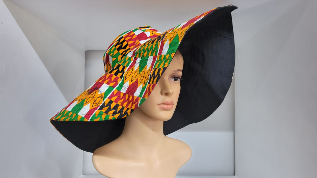 Ankara Hat with Colorful Detail