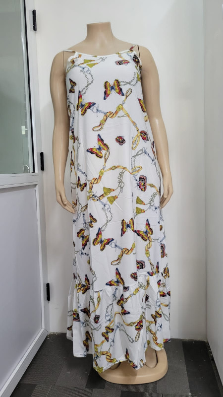 A Patterned Maxi Dress