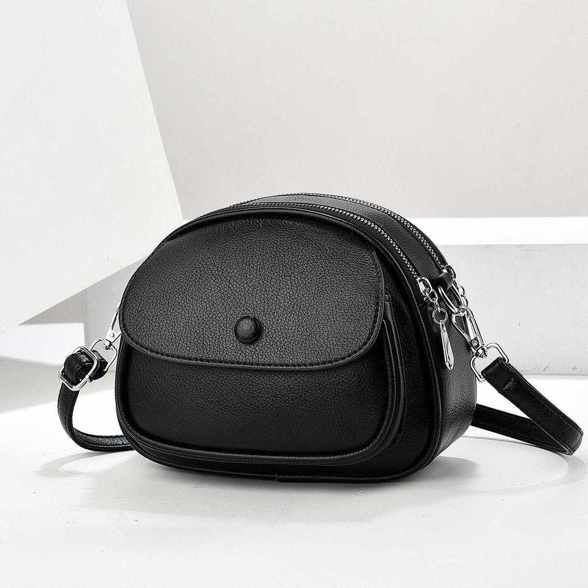Classic Leather Crossbody Bag