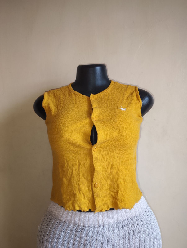 Yellow Crop Top