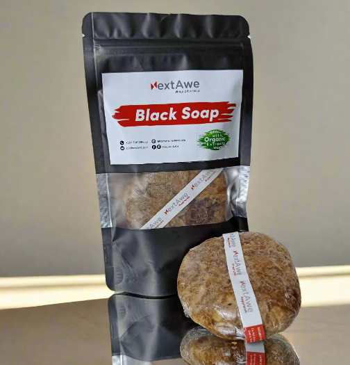 100% AFRICAN BLACKSOAP for oily/acne skin – Deep Cleanse & Naturally Radiant Skin