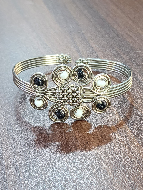 Silver Weaving Bangle
