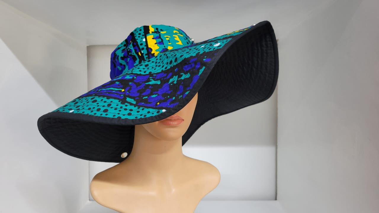 Ankara Hat with Colorful Detail