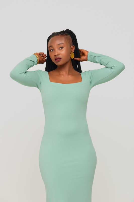 Sage Classic Dress
